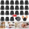 24/48Pcs Flexible Chair Leg Protective Caps Foot Cover Elastic Felt Glides Floor Protection Protector