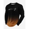 Powerful Lion 3D Printed Men's Trendy and Fashionable Long-sleeved T-shirt Urban Street Trendy and Fashionable Men's Top Casual