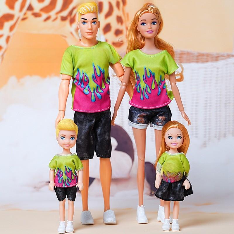 Set Bambole alla Moda con Scarpe di Plastica per Giocattoli per Famiglie e Coppie