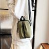 Trendy Japanese Style Fashion Crossbody Bag Stylish Small Square Purse In Green Red Black White