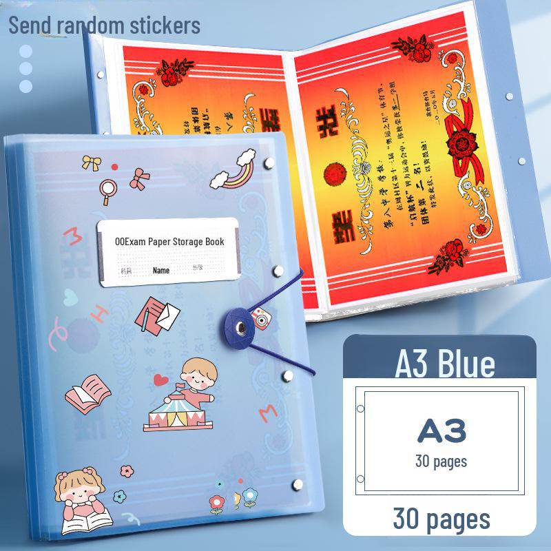 A3/A4 Award Certificate & Art Collection Folder for Kids