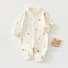 Baby Cotton Romper Long Sleeve Newborn Infant Onesie Spring Autumn Soft Pajamas Crawling Suit for Boys and Girls