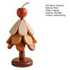 3Pcs Wooden Christmas Tree Trivets for Hot Dishes Heat Insulation