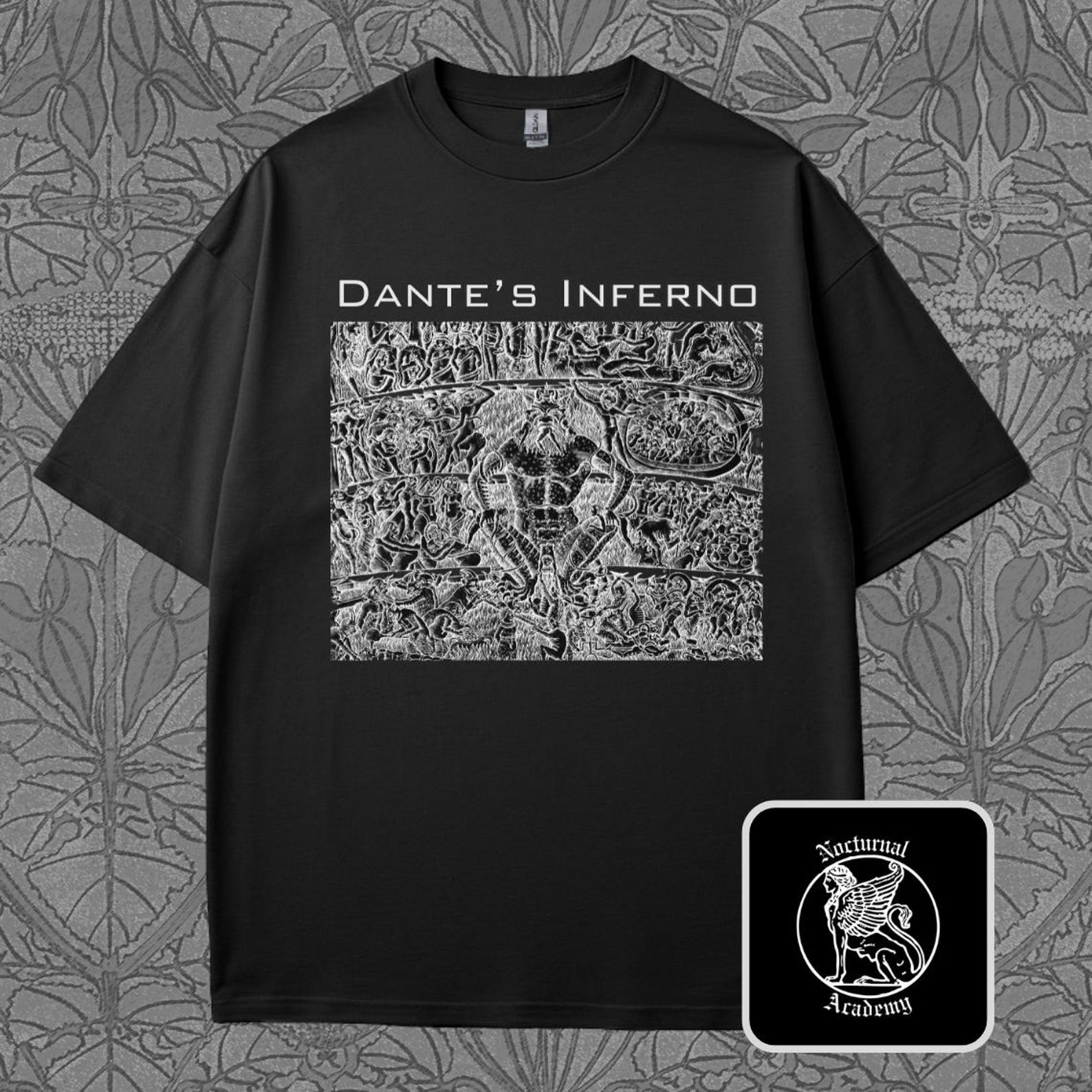 Dante’s Inferno T-Shirt: Renaissance Art Gothic Hell Tee 2XL