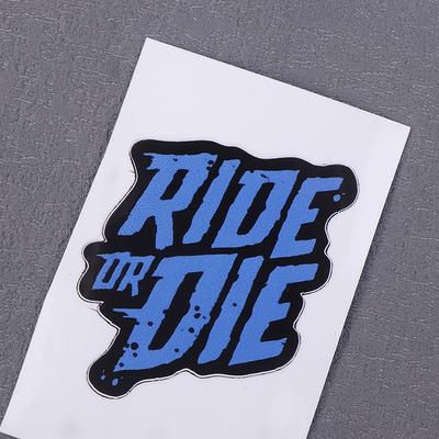 2 Piezas Ride Or Die Pegatinas para Cuadro de Bicicleta Calcomanías de Vinilo Impermeables para Tubo Superior de Bicicleta de Montaña Accesorios Decorativos para Motocicleta