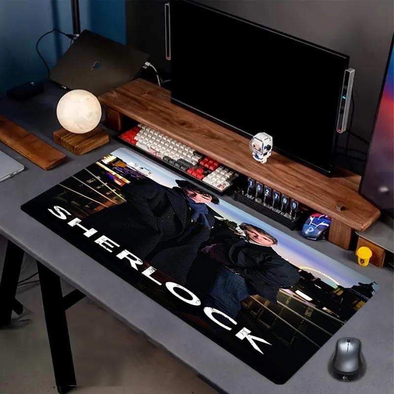 Sherlock Theme Mouse Pad, Non Slip Rubber Base, Multifunctional Office & Home Decor, Perfect for Workspace Personalization.