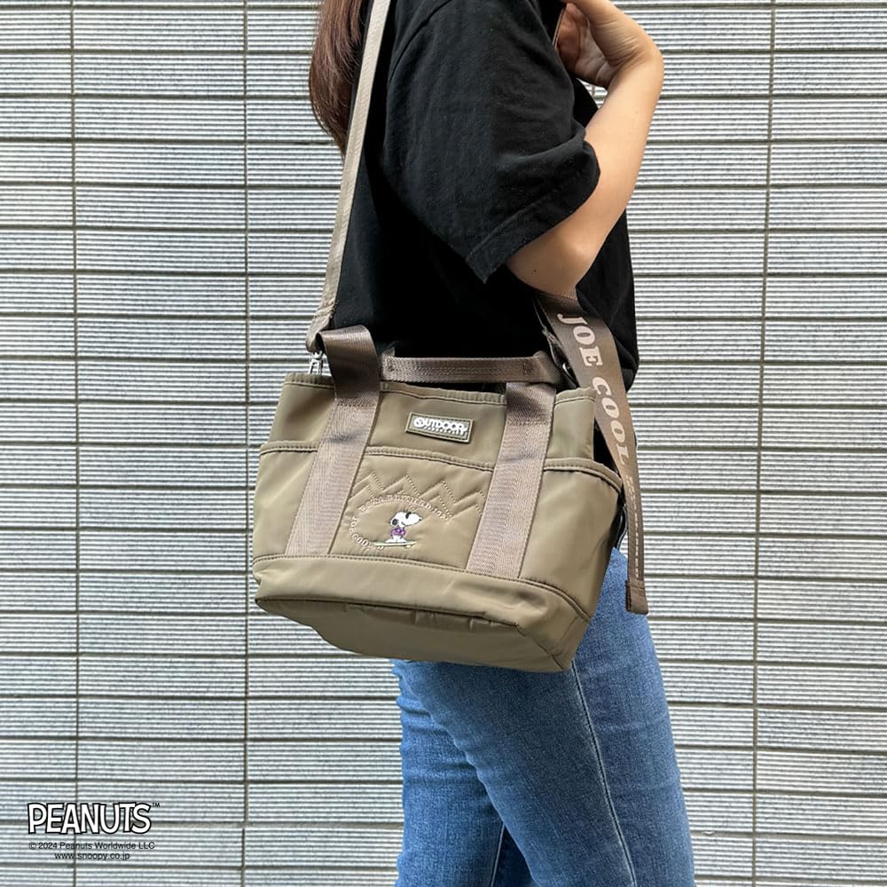 Tote PEANUTS Collection Snoopy 2WAY Tote ODB024 Khaki [Outdoor Products]