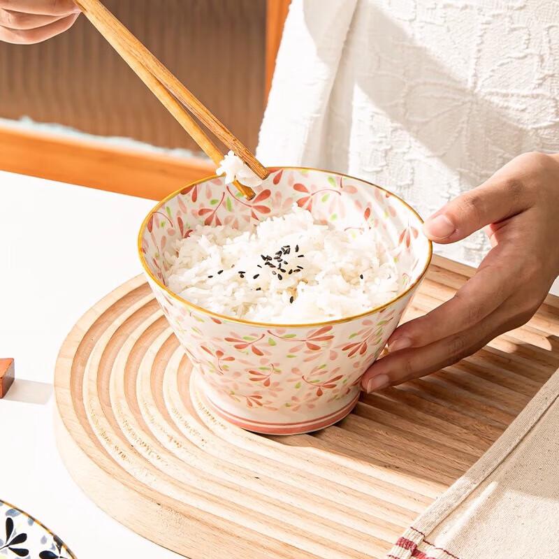 Person Ceramics Japanese Conical Rice Bowl