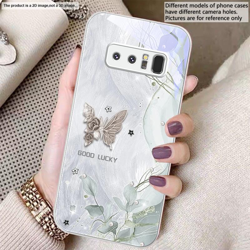 

Rose Fashion Butterfly For Samsung A01 02 A03 Core 04 05 06 10 12 A13 14 5G 15 16 M02 12 Note 8 9 10 20 glass Ultra phone case Galaxy A01