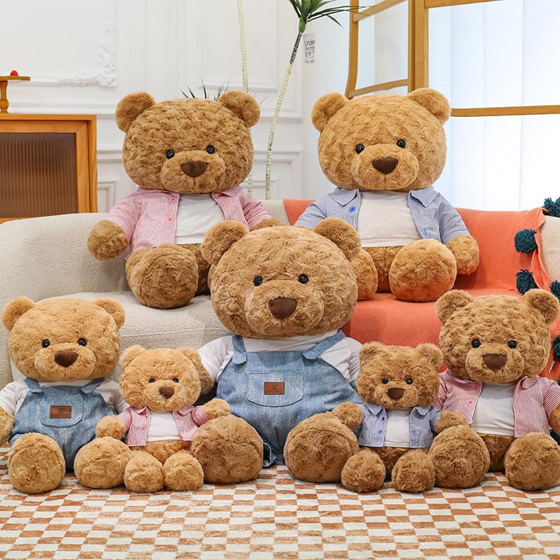 Teddy Bear Strap Pants Shirt Design Plush Toy Room Decoration Valentine Gift Day