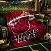 Heat Miami Team Spirit Blanket Lightweight Flannel Bedding Blanket Perfect for Travel, Camping, Living Rooms, Offices, Sofas, Fan Christmas gift
