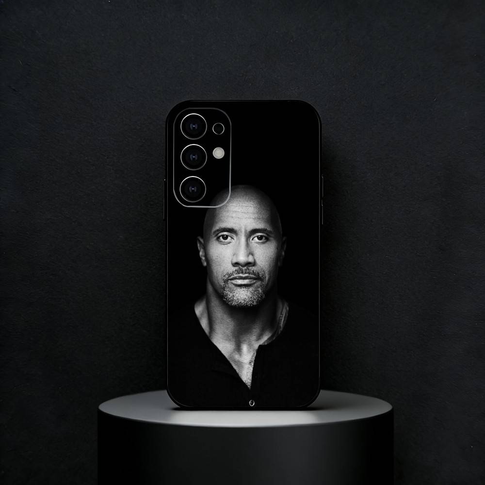 The Rock Dwayne J-Johnson Phone Case For Samsung S25,24,23,22,30,21,10,9,Ultra,Plus,FE 5G Black Soft Case