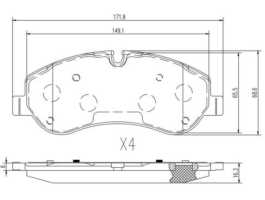 Ft29549 Fast Brake Pads Front Without Sensor