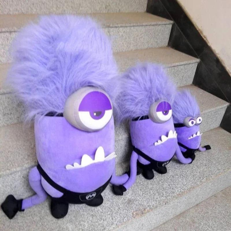 Kawaii Madness Purple Plush Doll Despicable Me Same Oaragraph Fun Stuffed Toys Children Kids Peluche Gift Gru's Minions Plush