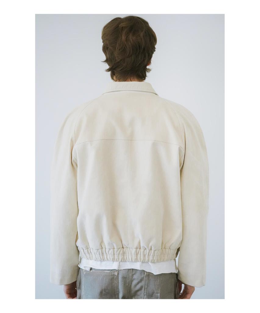 Leunnet Velvet Mute Denim Jacket / Ivory