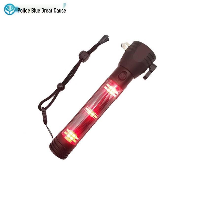 Multi-functional Car Safety Hammer with Flashlight