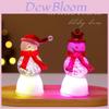 Christma Snowman Bubble Light Decor With Plastic Material For Holiday Festivities