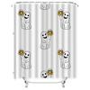 1Pccute Ghost Shower Curtain With Smiling Ghosts And Pumpkins Halloween Decor For Bathroom Kids Room