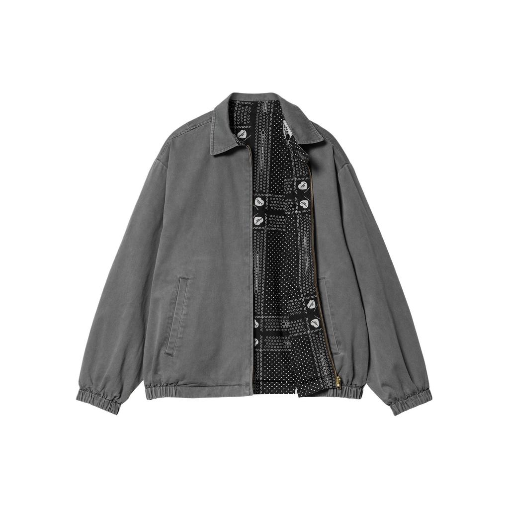 Carhartt WIP SS24 Harris Jacket Reversible Zip Long Sleeve Jacket Men Jackets Black A241001-89-PG