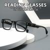 New Classic Square Reading Glasses Spectacles Frame Men Presbyopia Eyeglasses Women Eyewear Diopters +0.5+0.75+1.25+1.75