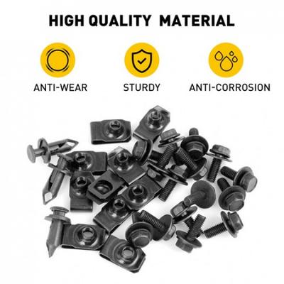 28 X Bumper Splash Shield Hood Engine Clip Push Screw Rivet for Nissan Infiniti