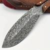 Pocket Knife Professional Kitchen Knives Stainless Steel Boning Butcher Knife with Sheath Feather Pattern Forged Meat Cleaver