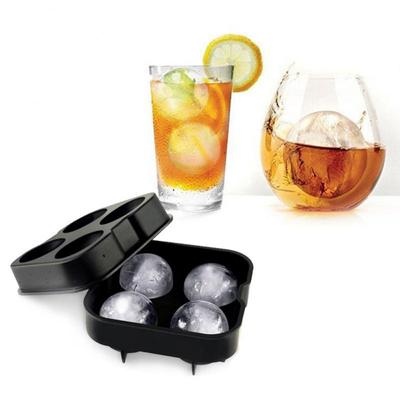 Silikonový výrobník ledových koulí Velké 3D velké kulaté koule Vysoké koule Tvar ledu Kostka Forma do mrazničky Whisky Cocktail Bar Nástroje