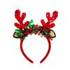 Christmas Reindeer Headband for All Age Party Accessories Sequined Hairhoop Festival Hairband Seasonal Costume Headwear