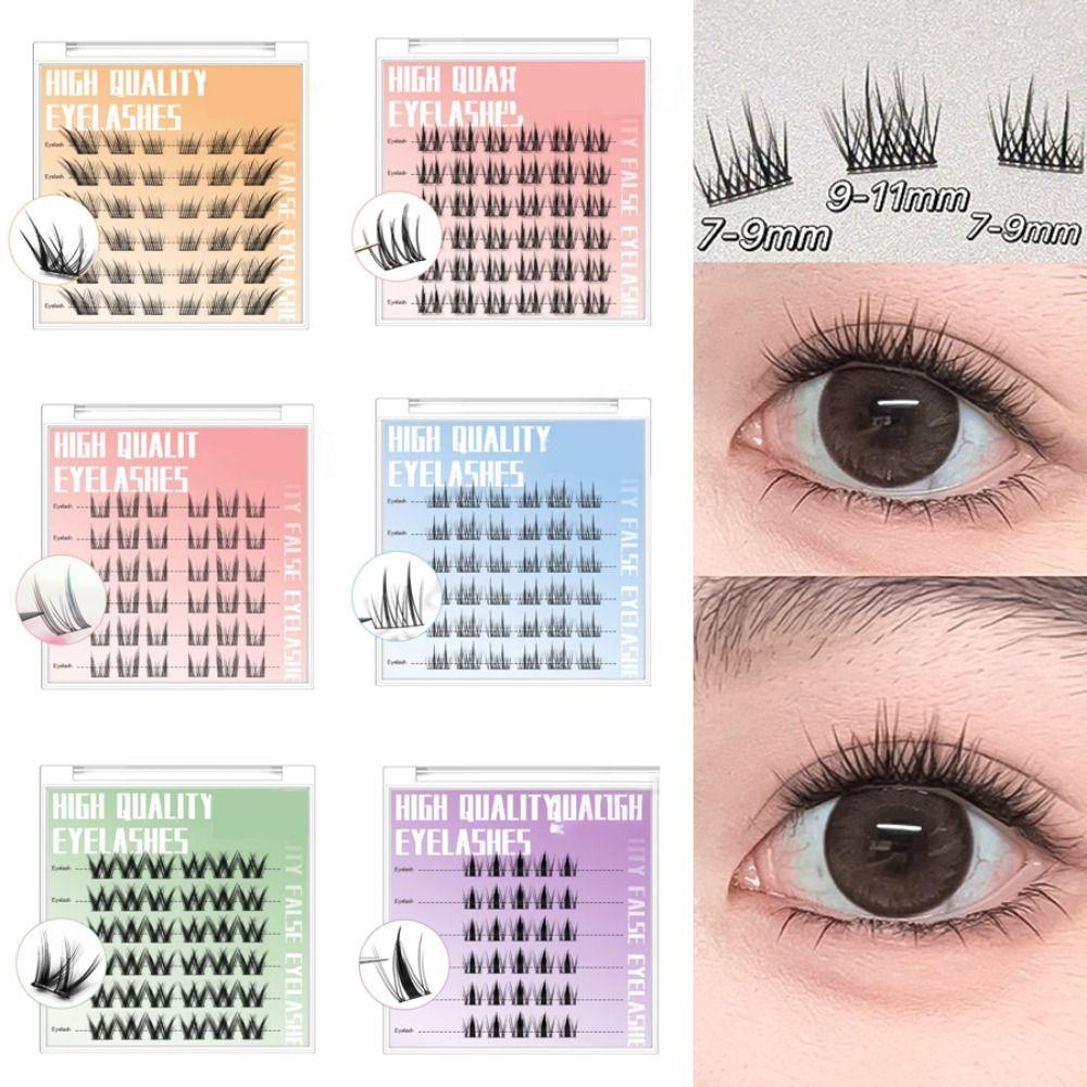 Single Cluster Artificial Eyelashes Self Adhesive Grafting Eyelashes False Eyelashes  Cosplay