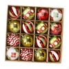 16 Pieces Christmas Ball Ornaments Hanging Crafts Charm Pendants Xmas Decorations for