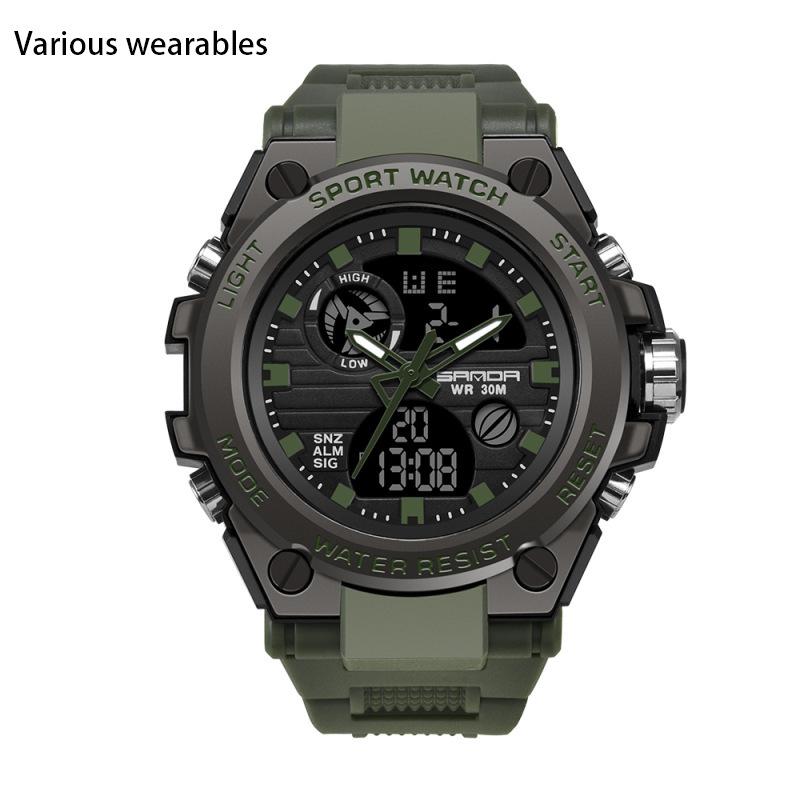 New Harajuku Style Skull Waterproof Men's Electronic Multi-Function Electronic Watch Outdoor Sports Men's Watch