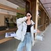 Outdoor Tooling Jacket Down Jacket Women's Winter New Hooded Fashion Waist Pie Overcome Casual Jacket