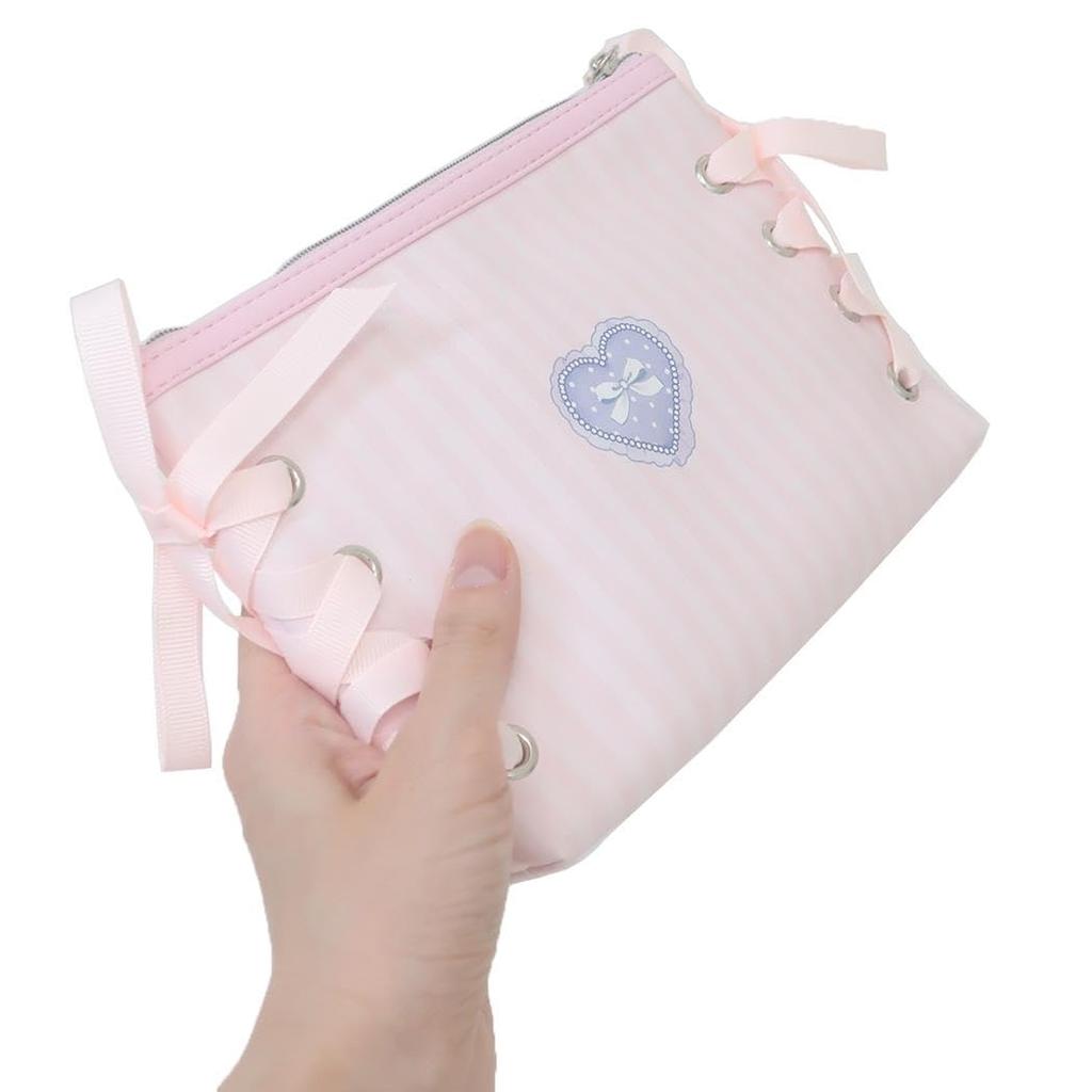 Marimo Craft My Melody x Dolly Ribbon Pouch, W185 x H130 x D40mm, SRDM-024