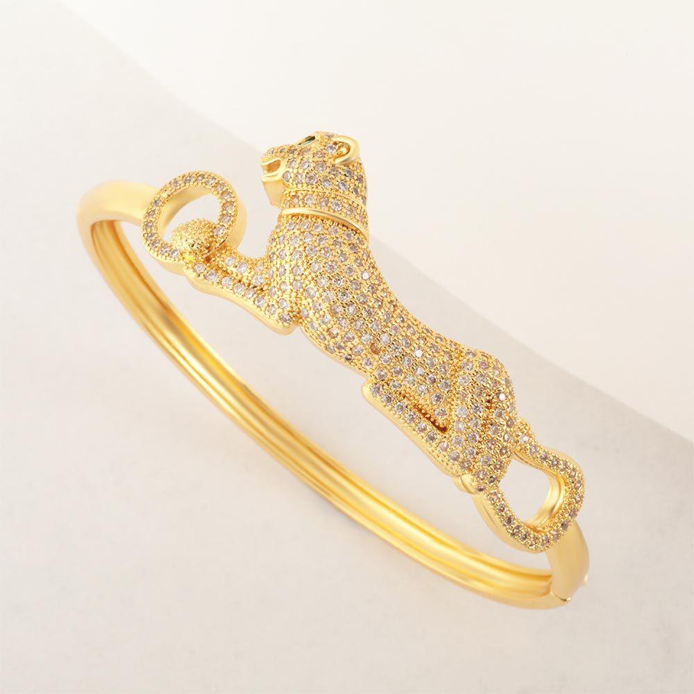 Retro Leopard Bracelet Versatile Women's Open Bracelet Jewelry