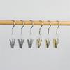 Large Transparent Crystal Acrylic Clothes Hook Clip with Stainless Steel for Socks and Pants