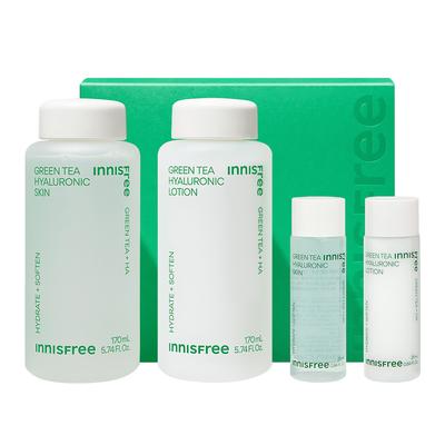 Green Tea Seed Hyaluronic Acid Skin Care 2-piece Set (Skin 170mL + Lotion 170mL), Korean Cosmetics