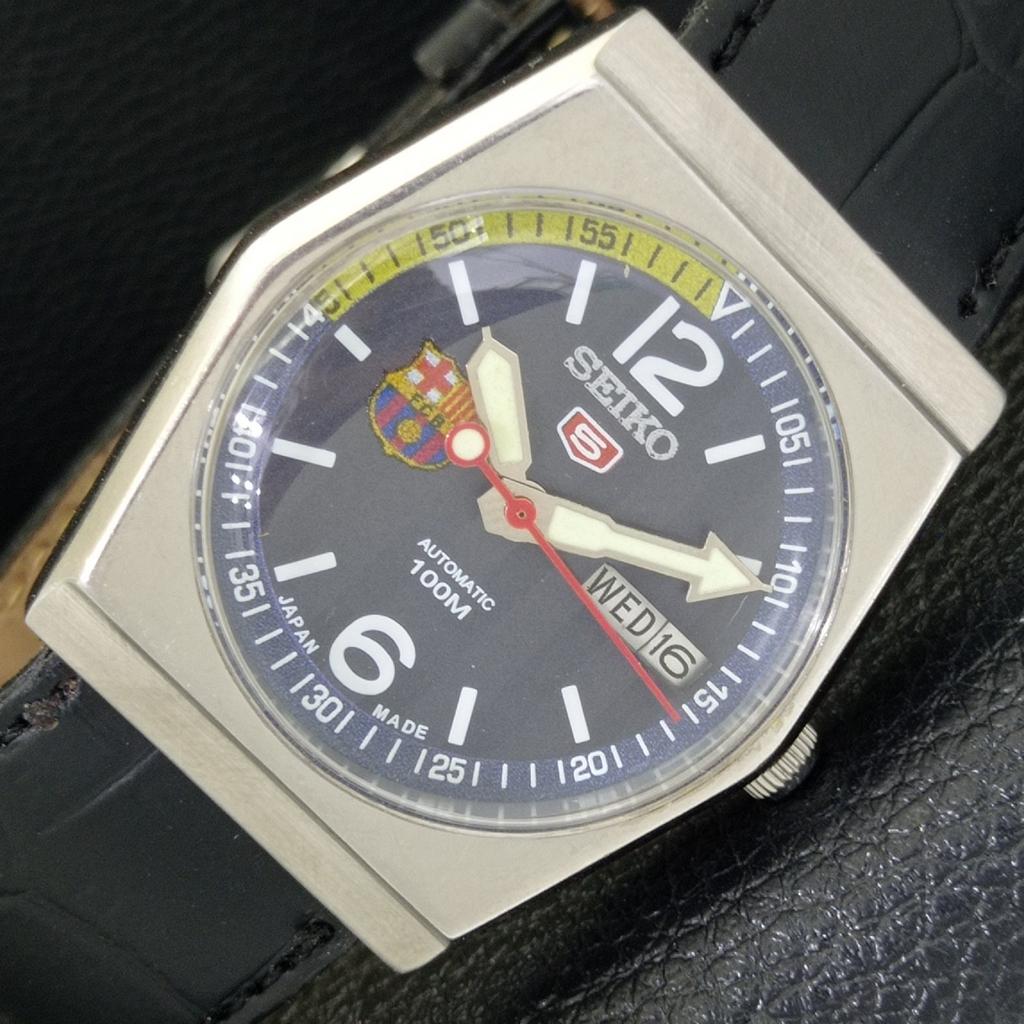 

AUTOMATIC VINTAGE SEIKO JAPAN 6309A MENS FERRARI DIAL WATCH a700532-5 R203-a700532