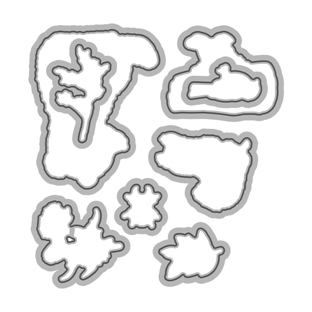 Handmade Forest Animal Silicone Stamps & Metal Dies for Journaling and Card Decoration