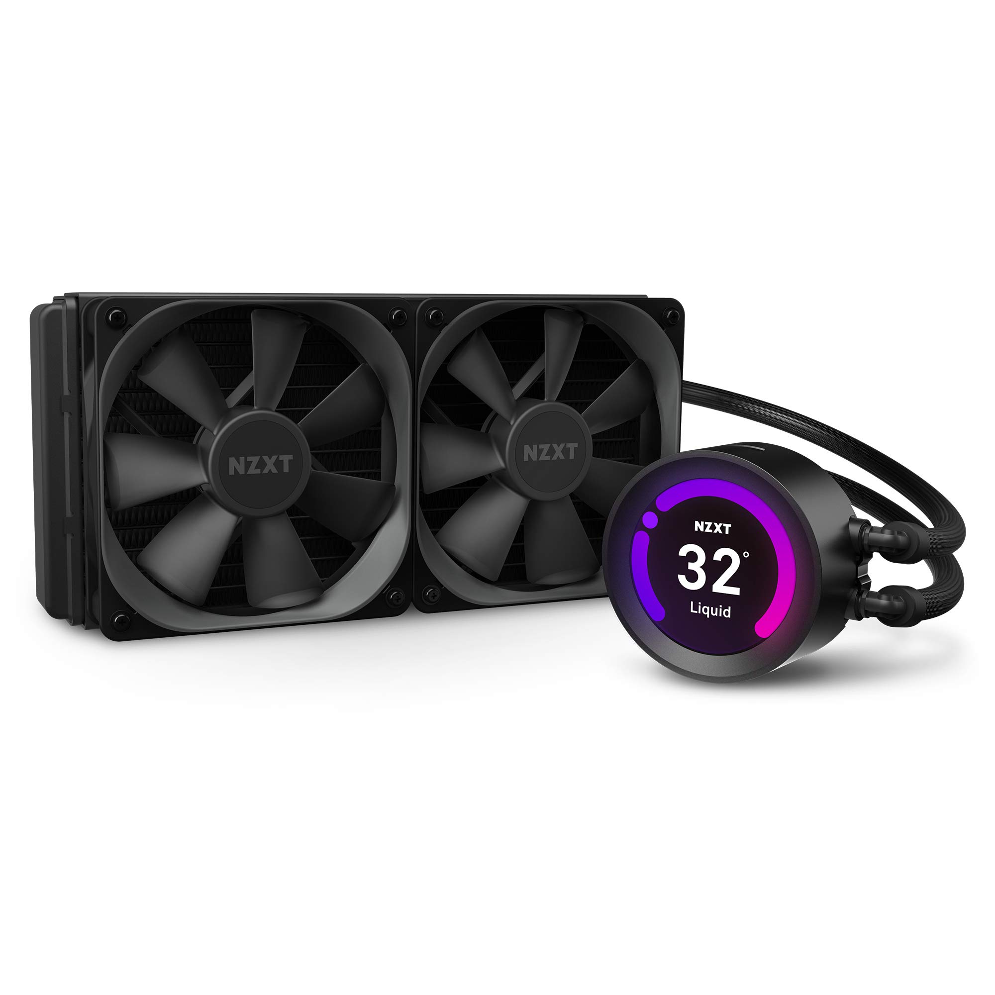 

NZXT KRAKEN Z53 Simple CPU Cooler with LCD Water-Cooled Display, 240mm, RL-KRZ53-01 (FN1523)