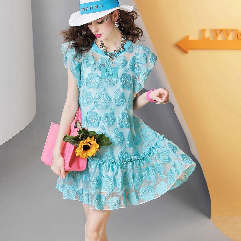 

Модный комплект из двух частей J981 с круглым вырезом Blue Order S