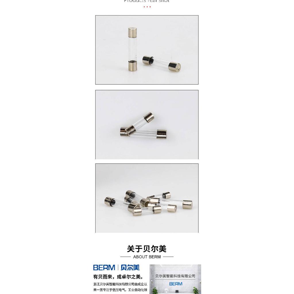 100pcs 5*20 6*30 Glass Tube Fuse 250V 100 Pieces 1A 2A 3A 5A 6A 10A 15A 20A 30A Specifications Available Fuse Holders1