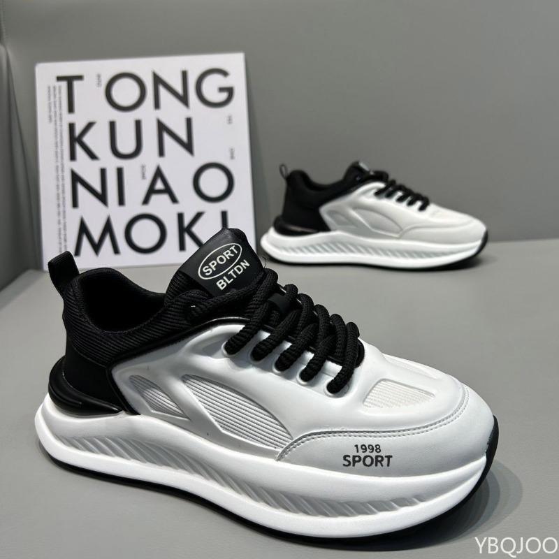 

Large size Autumn fashion new thick sole height increasing casual and comfortable men s shoes versatile flat sports men s shoes 44