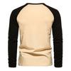 Collar Men's Base Shirt Casual Long Sleeved T-shirt For Men