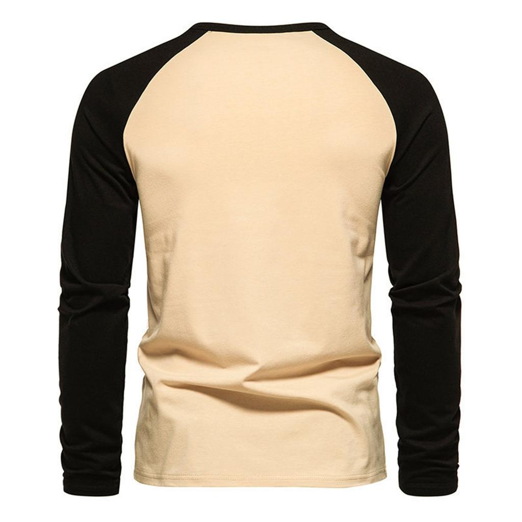 Collar Men's Base Shirt Casual Long Sleeved T-shirt For Men