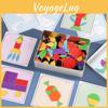 Tangram Magnetic Wooden Puzzle Toys 168 Pieces Early Childhood Gift Education