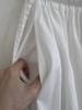 Women's 2026 Spring New Arrival: Simple White Long Loose-Fit Skirt with Wide Hem