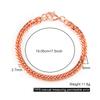 Reine Kupferarmbänder für Männer Frauen Verstellbare Cuban Link Kettenglied Hummerverschluss 6mm Breit Kratzfest Männlich 7-10.5 Zoll Schmuck