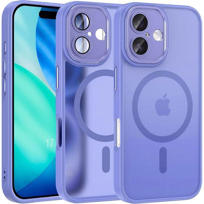 Coque de Protection - BOOLING - iPhone 17 - Antichoc - Silicone Bleu - Chargeur Sans Fil