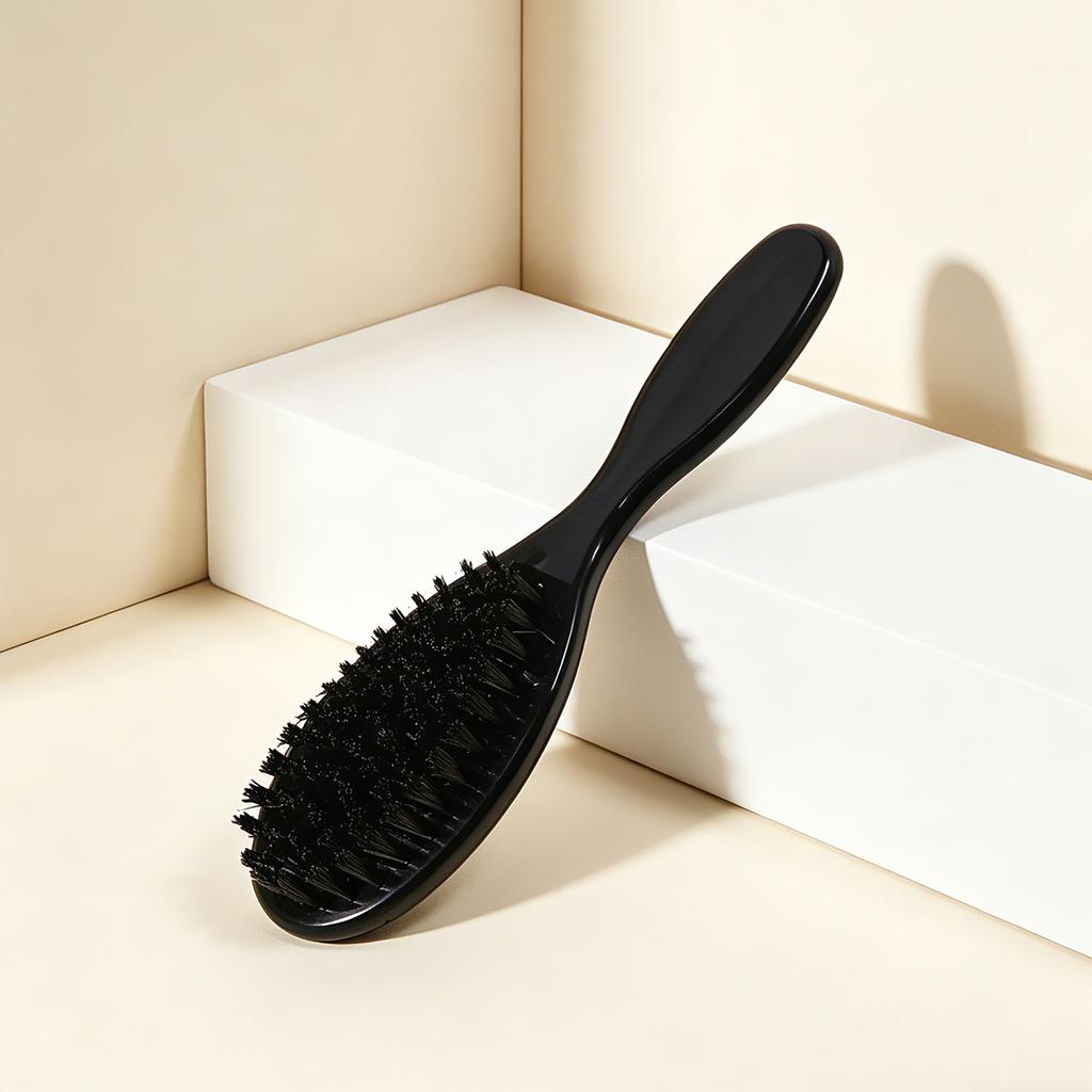 1pc Small Oval Shaped Hair Brush, Leopard Print Pattern, Hair Salon Tool, Suitable for Gift Giving, Special for Real Hair Wigs