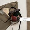 New Minimalist and Fashionable Box Shape Small Handbag, Contrasting Color Women's Bag, High-end Carriage Single Shoulder Crossbody Handbag
